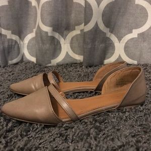 Charlotte Russe Taupe Flats